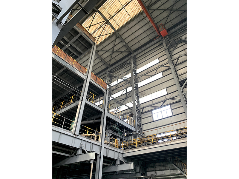 天津钢铁集团有限公司车间框架防腐施工